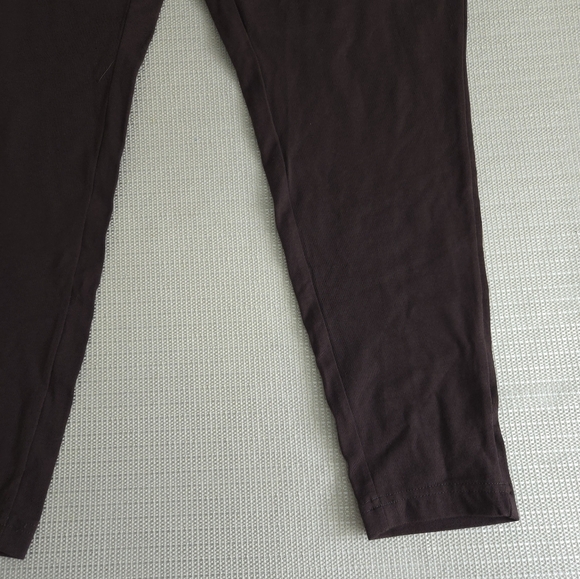 Women's Terra & Sky High Rise Fitted Leggings 16W-18W Brown NWT - Picture 3 of 11